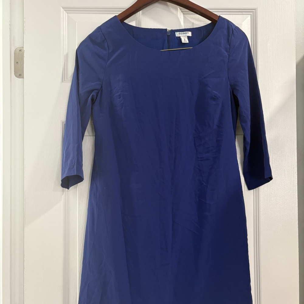 Old Navy Blue Sheath Dress with Raglan Sleeves